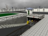 Arquitectura con Blender 3D - Entrada aparcamiento subterráneo