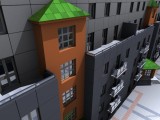Calle con edificios grises - 4