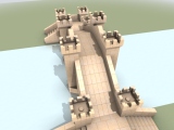 Puente hecho con piezas de Exin Castillos
