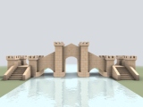 Puente hecho con piezas de Exin Castillos