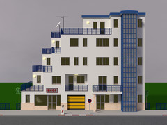Dibujo 3D Edificio Shop 2