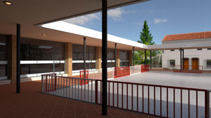 Plaza de Olvera - Ronda en 3D - Casas de Hierro