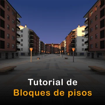 Galería de Rénders del tutorial de bloques de pisos con Blender 3D