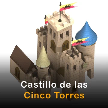 Instrucciones 3D del Exin Castillo de las Cinco Torres