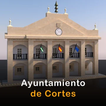 Fachada del Ayuntamiento de Cortes de la Frontera
