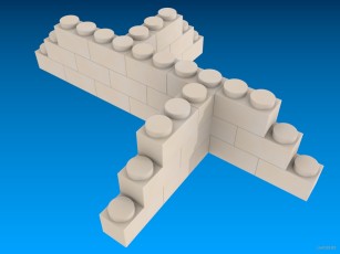 Exin Castillos con Blender 3D en JM Web - Unión sólida de varios muros con piezas en esquina