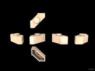 Inventando piezas de Exin Castillos - Pieza pequeña para torres octogonales de cinco puntos
