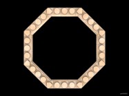 Inventando piezas de Exin Castillos - Anillo de once puntos usando piezas octogonales asimétricas