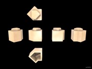 Inventando piezas de Exin Castillos - Pieza octogonal de once puntos. Simétrica pequeña