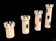 Inventando piezas de Exin Castillos - Torres con diferentes ventanas usando microarcos