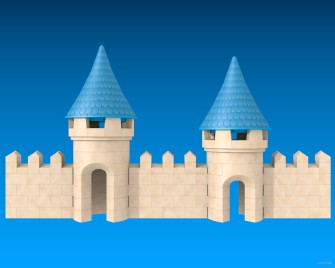 Inventando piezas de Exin Castillos - Torres circulares mejoradas