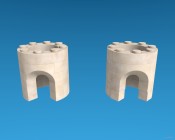 Inventando piezas de Exin Castillos - Bloques específicos 1x1 para torres circulares, mejor que bloques 1x1 normales