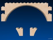 Inventando arcos para Exin Castillos - Posible ampliación de un arco usando dovelas adicionales
