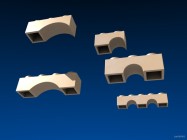 Inventando arcos para Exin Castillos - Piezas de arcos sólidos simétricos y asimétricos