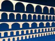 Inventando piezas de Exin Castillos - Dovelas combinadas con los arcos recortados para hacer arcos de medio punto