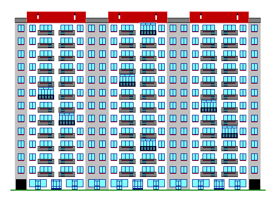 Bloques de Pisos III 23 - Pixel Art 16 Colores