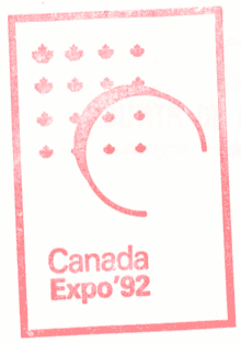 Sello del Pabellón de Canadá en la Expo 92