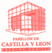 Sello del Pabellón de Castilla y León en la Expo 92