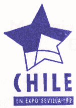 Sello del Pabellón de Chile en la Expo 92