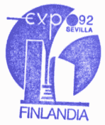 Sello del Pabellón de Finlandia en la Expo 92